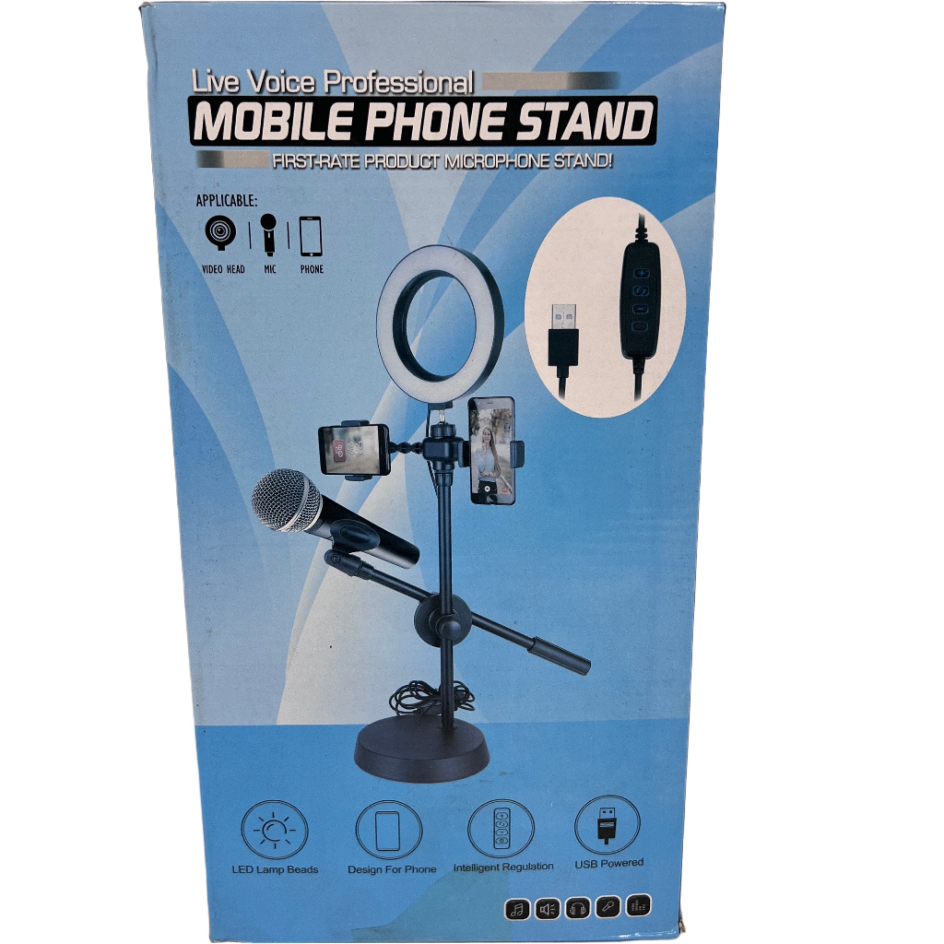Mobile Phone Stand Live Voice Professional Microphone Stand Local Stock Mobile Phone Stand Live Voice Professional Microphone Stand Local Stock